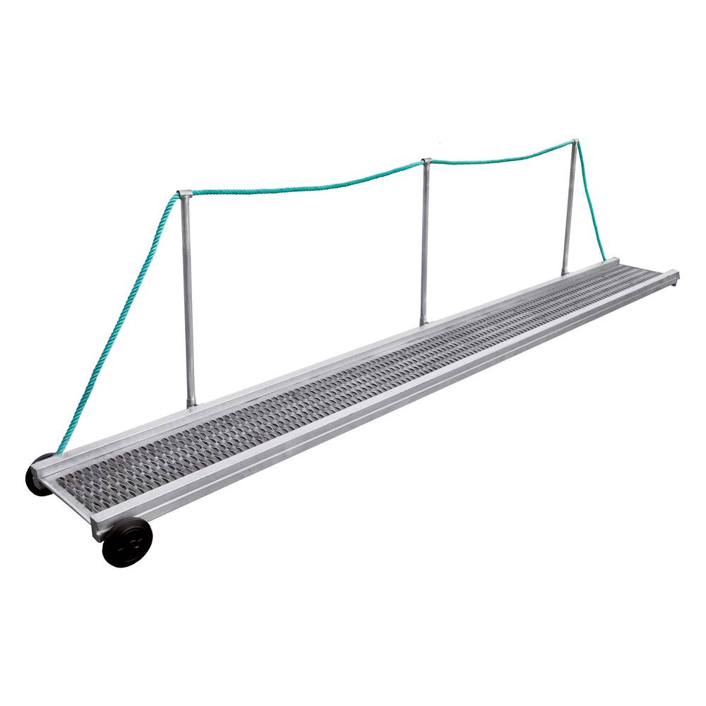 ALUMINIUM PASSERELLE FLOTTANTE AVEC GRILLE SPECIALE ANTI-GLISSEMENT