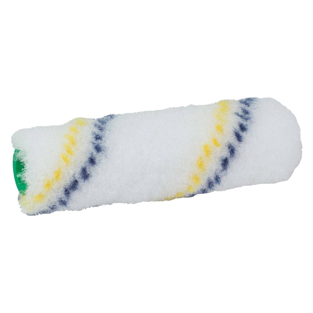 ROULEAU DE PEINTURE 2K NYLON À RAYURES NOIRES ET JAUNES 10CM