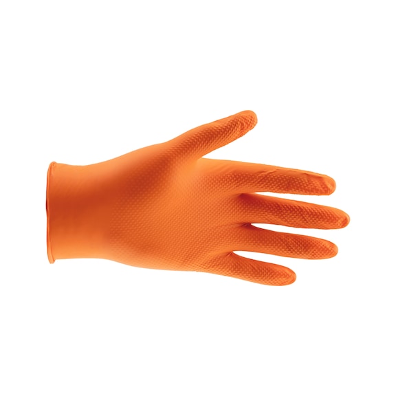 GANTS JETABLES EN NITRILE ORANGE - ULTRA RÉSISTANTS ET TEXTURÉS