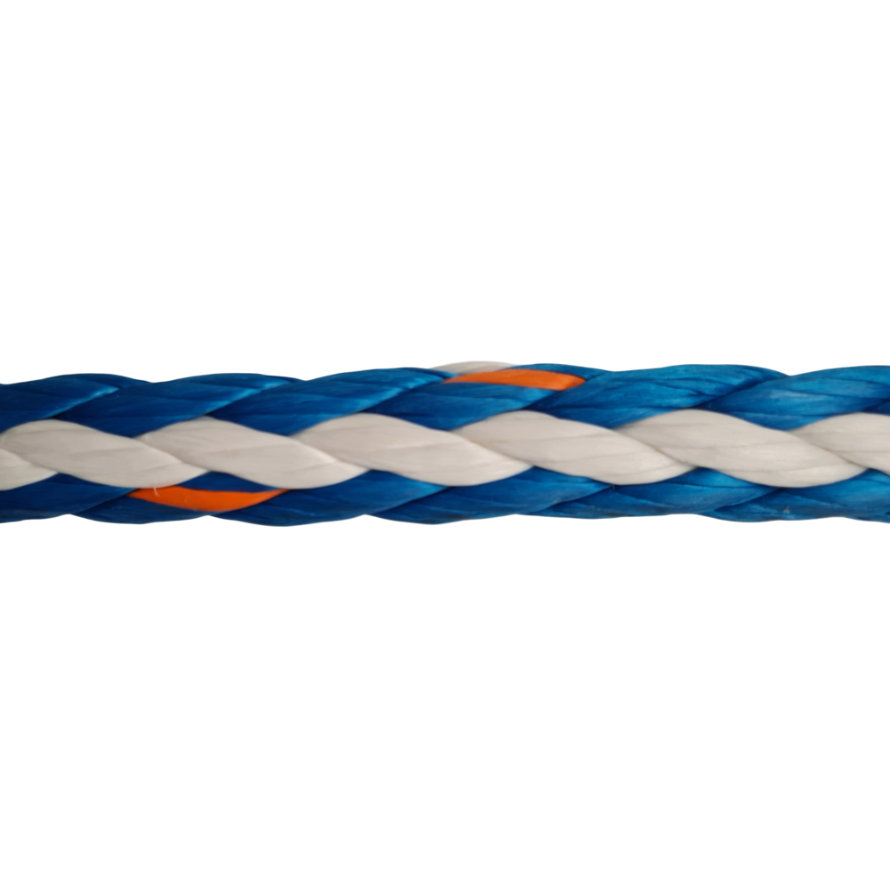 HMPE (BLEU/BLANC) 400,0kN 22MM, DEVIDOIR 1000M